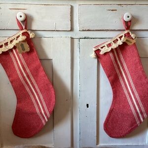 Brand New Mud Pie Grainsack Christmas Stocking!